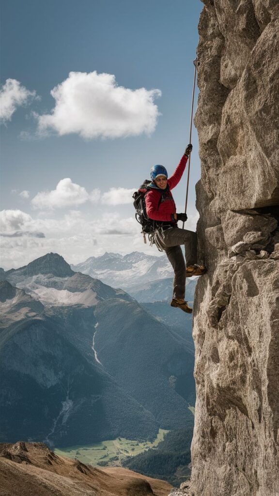 affronta la sfida della scalata su rupi e…