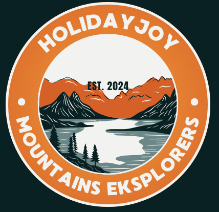 orange and greenish circle adventure logo